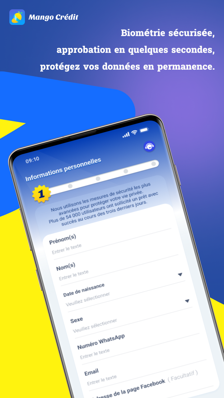 Écrans d'informations personnelles et pièces d'identité