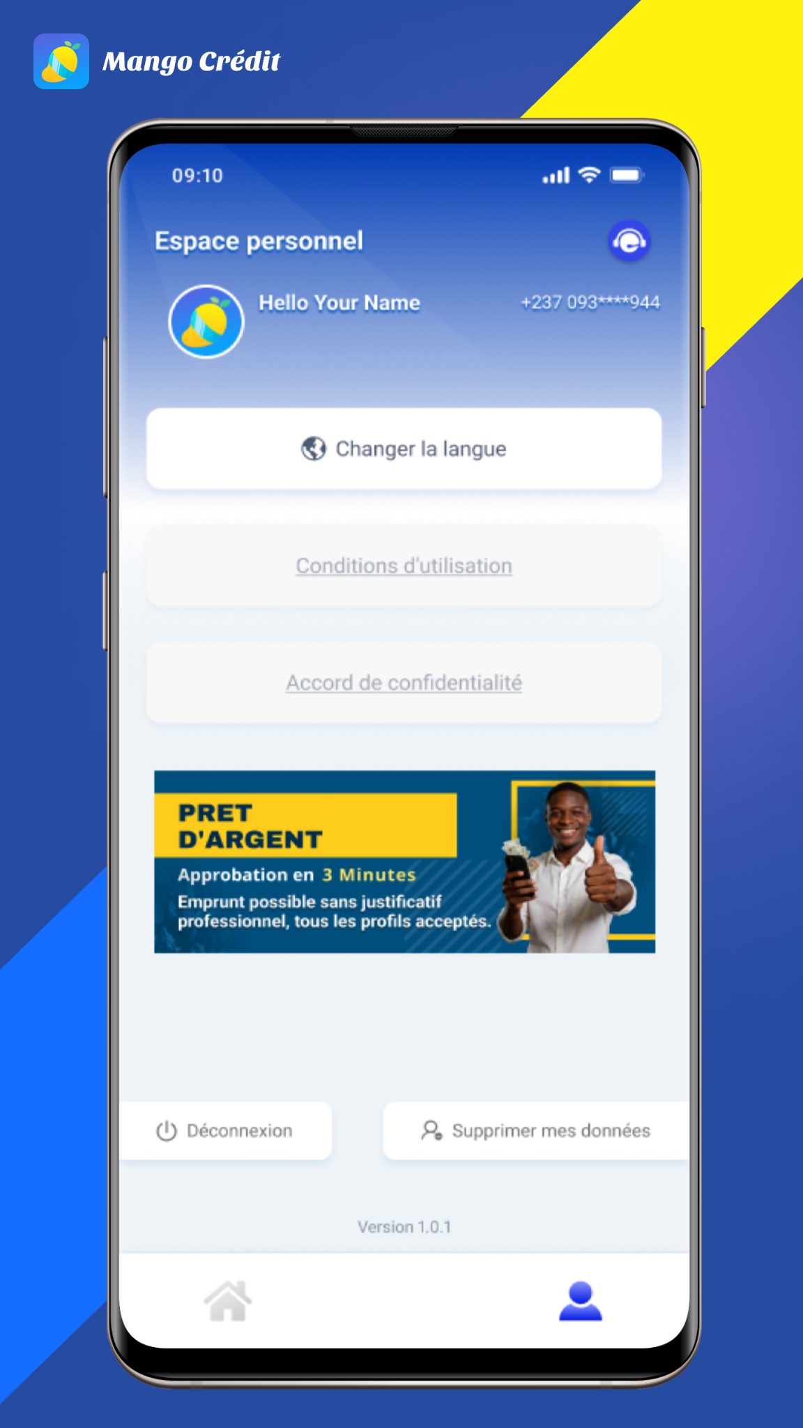 Espace personnel Mango Crédit